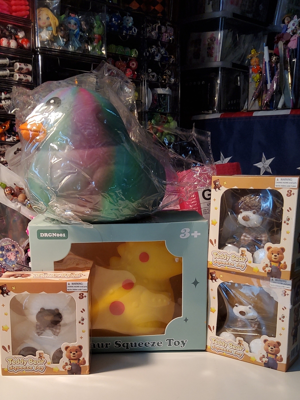 JUMBO DINO/DUCKY LOT 5PCS